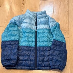 Kids Blue Gradient Puffer Jacket